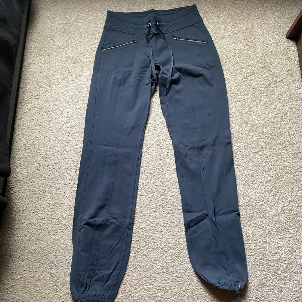 Athleta Studio Pants with Cinch Tie Bottoms